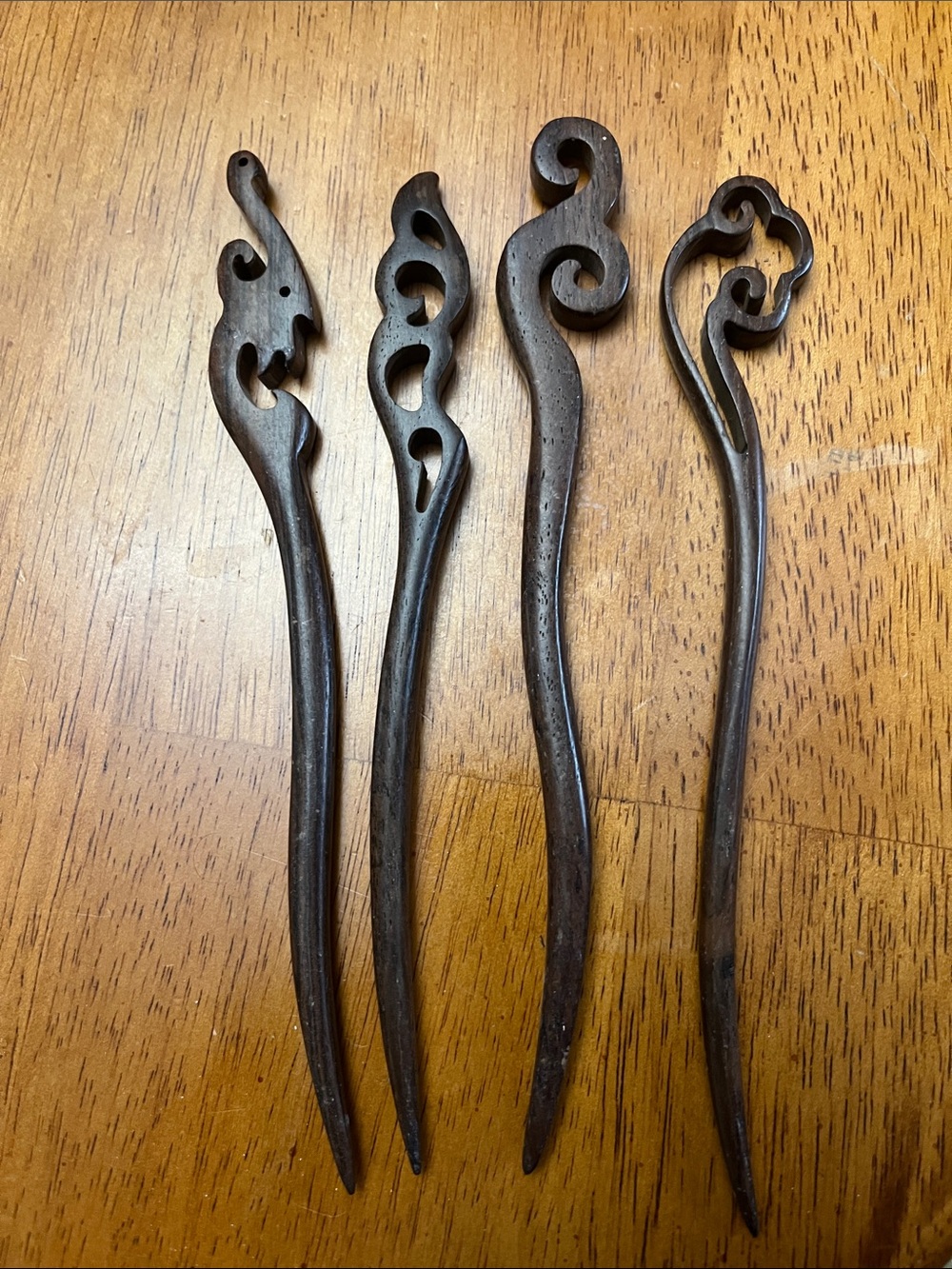 Handcrafted Dark Brown Decorative hair Hooks